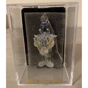Vintage Spun Glass Drummer Boy Ornament Christmas